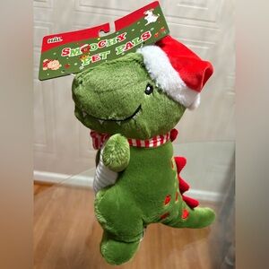 Brand New Hal Smoochy Pet  Pals  ~ SqueakyCrinkle Dog Toy. Dinosaur 🦖 12”